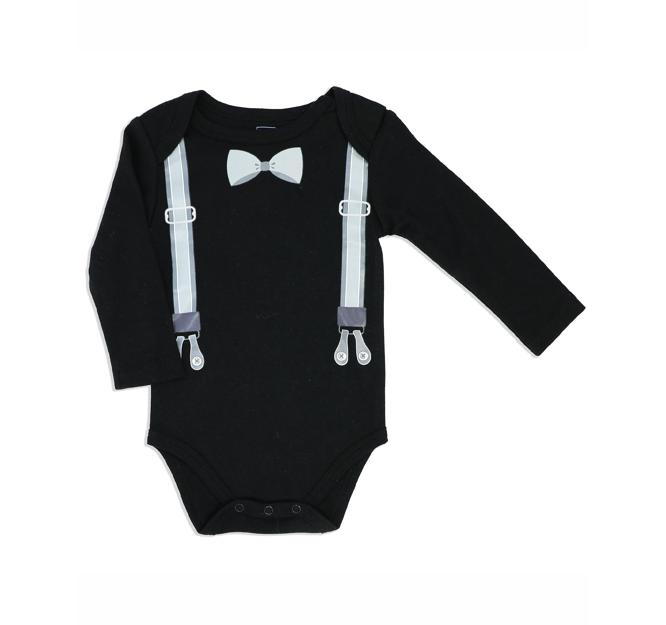 Baby Boys 3 Piece Suspender Bodysuit, Pants and Socks Set