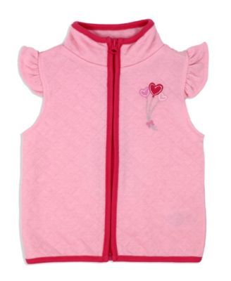 Baby Girls 3 Piece Hearts Vest Set