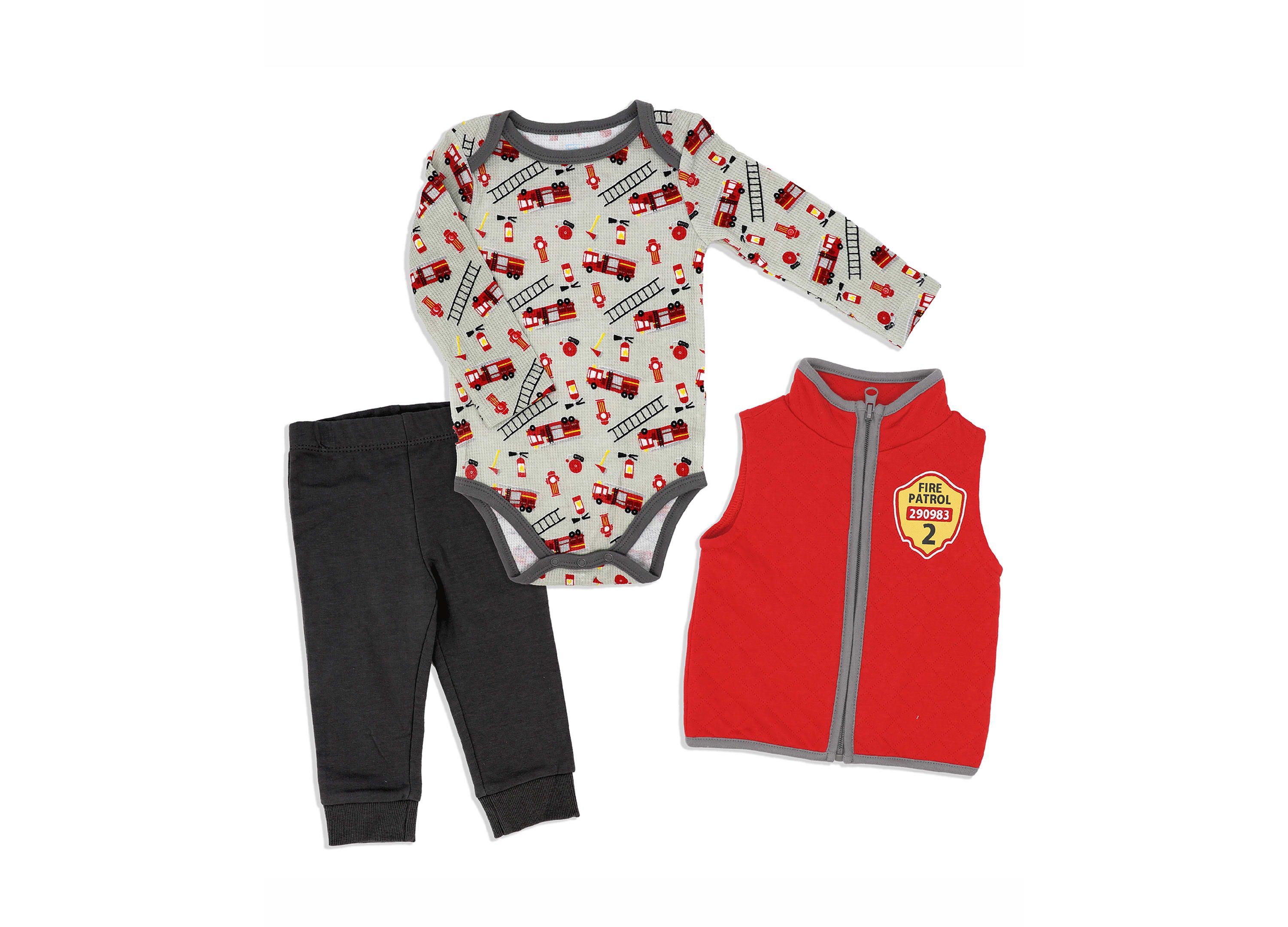 Baby Boys 3 Piece Fire Patrol Vest Set