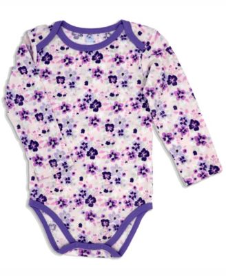 Baby Girls 3 Piece Purple Floral Vest Set