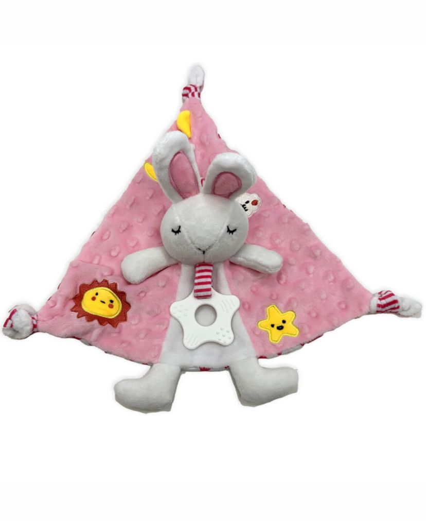 Baby Boys and Baby Girls 3 Piece Fleece Blanket and Taggy Toy Gift Assortment
