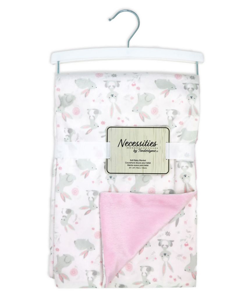 Baby Boys and Baby Girls 2 Layer Minky Blanket
