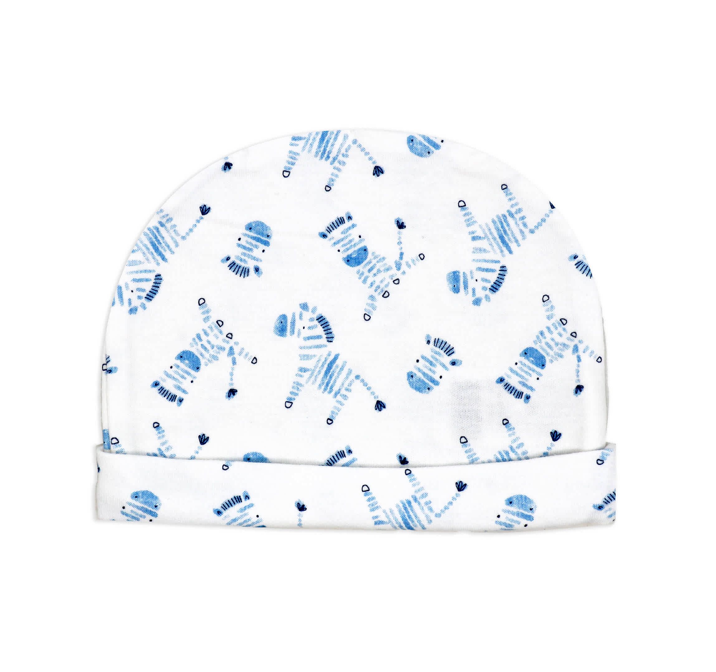 Baby Boys 8 Piece Blue Zebras Layette Gift Set