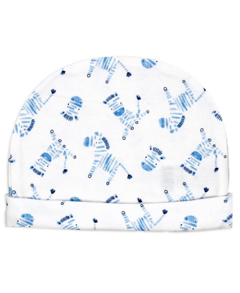 Baby Boys 8 Piece Blue Zebras Layette Gift Set