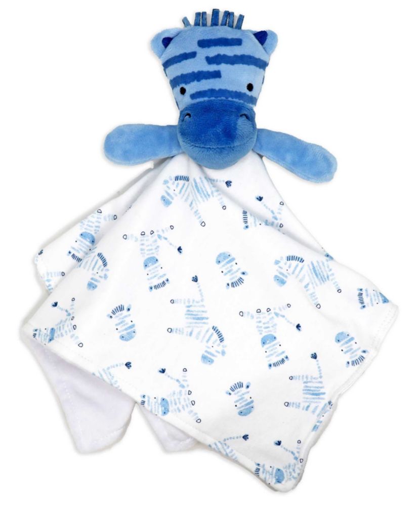 Baby Boys 8 Piece Blue Zebras Layette Gift Set