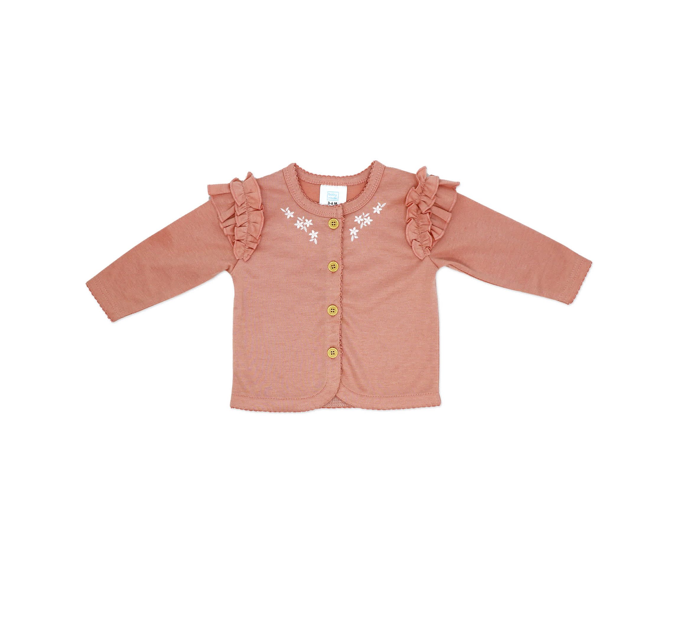 Baby Girls 3 Piece Misty Rose Bell Pants and Jacket Set