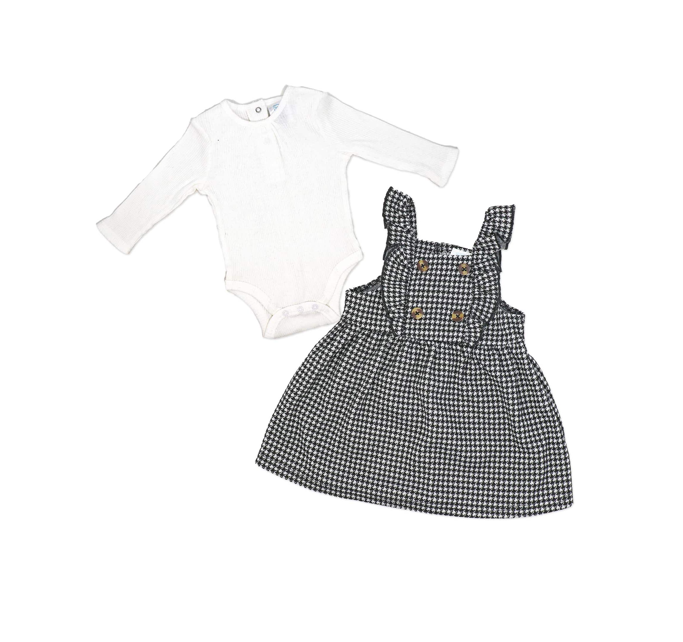 Baby Girls 2 Piece Houndstooth Jumper Set