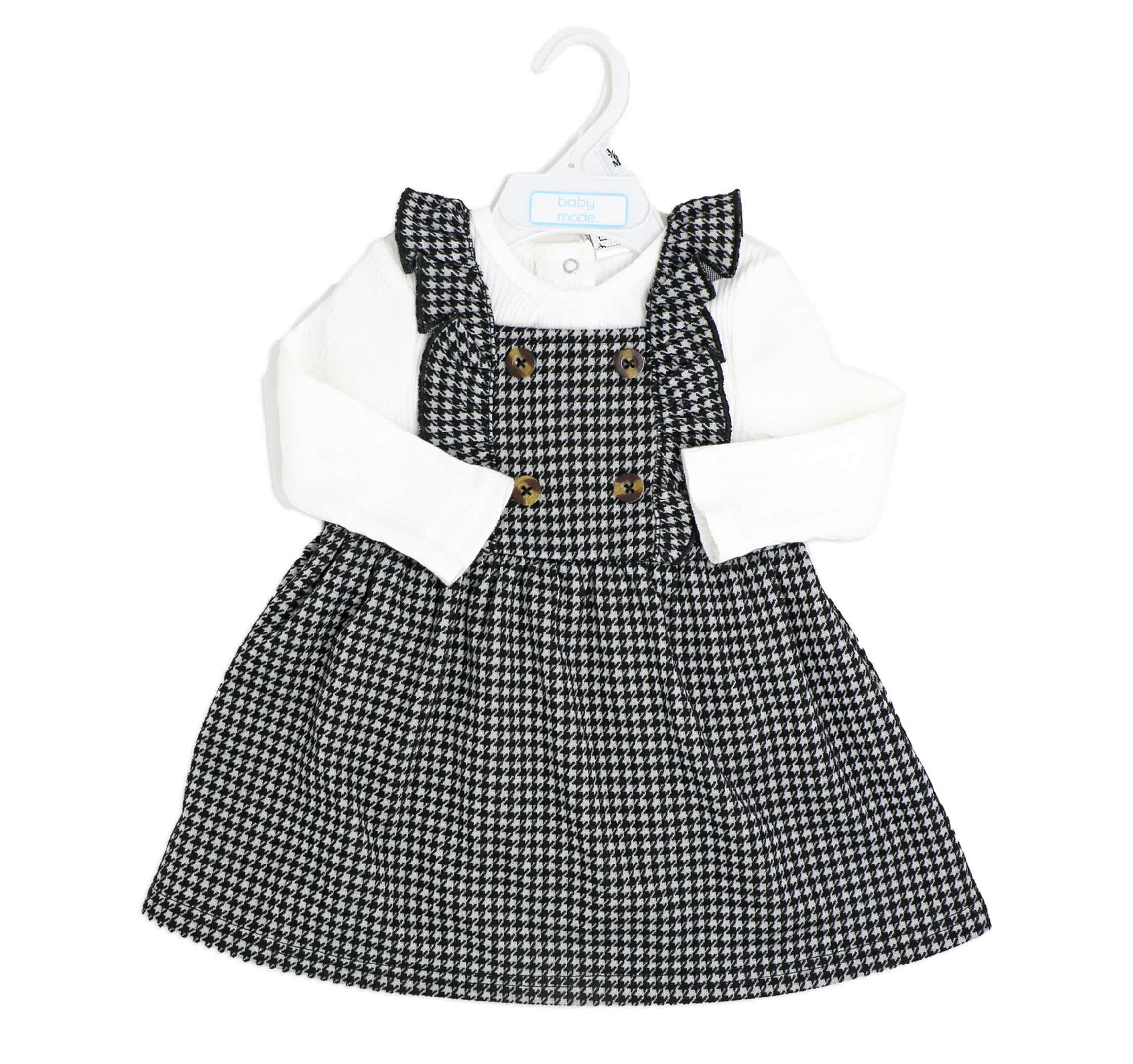 Baby Girls 2 Piece Houndstooth Jumper Set