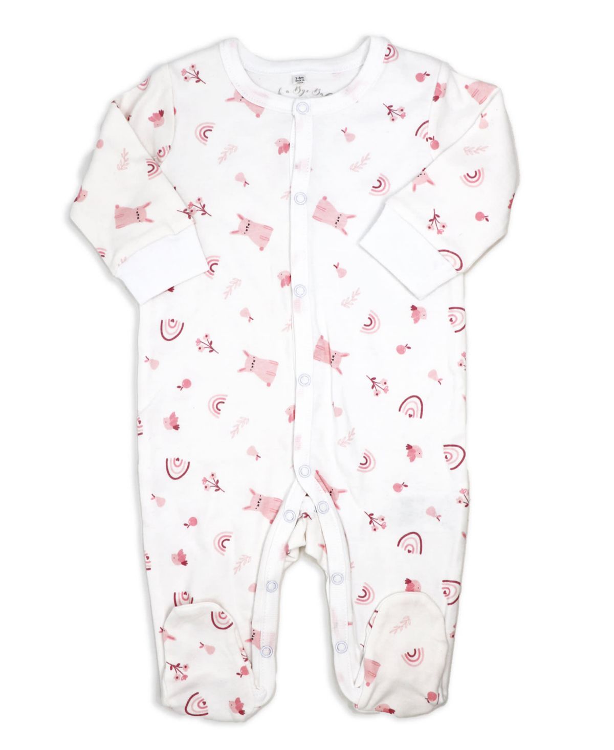 Baby Girls 8 Piece Rose Bunnies Layette Gift Set