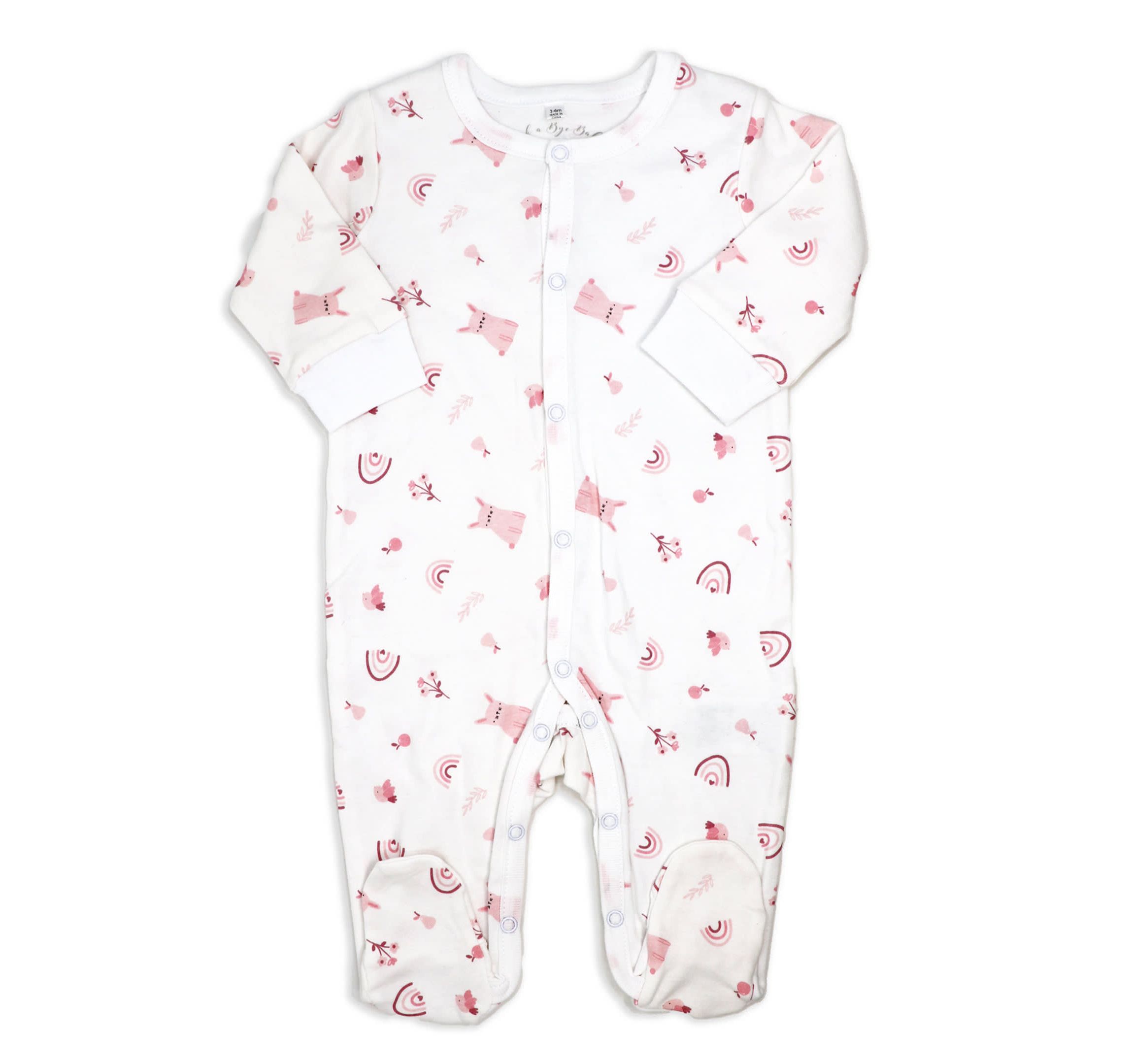 Baby Girls 8 Piece Rose Bunnies Layette Gift Set