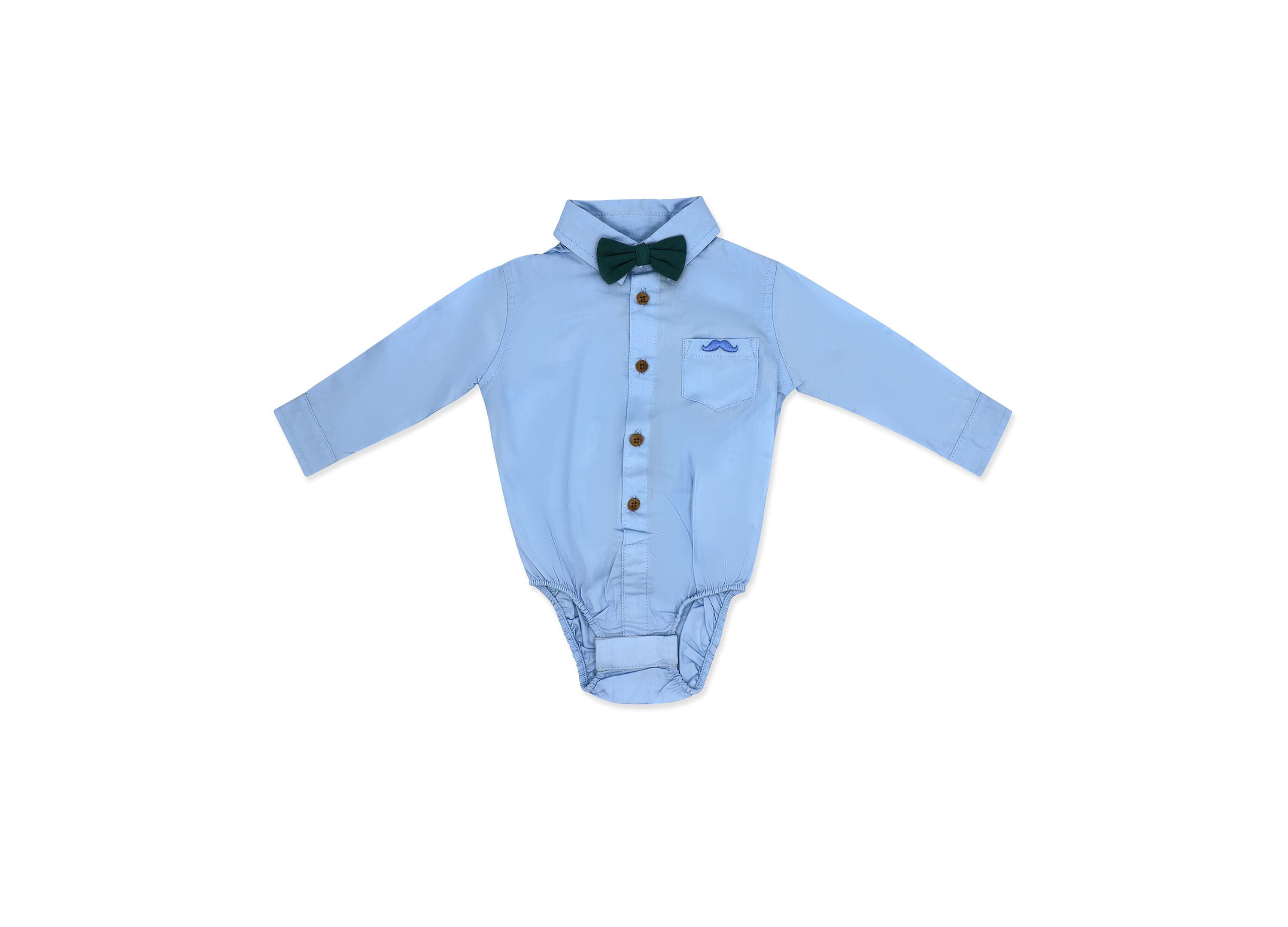 Baby Boys 4 Piece Suspender and Navy Bowtie Clothing Set