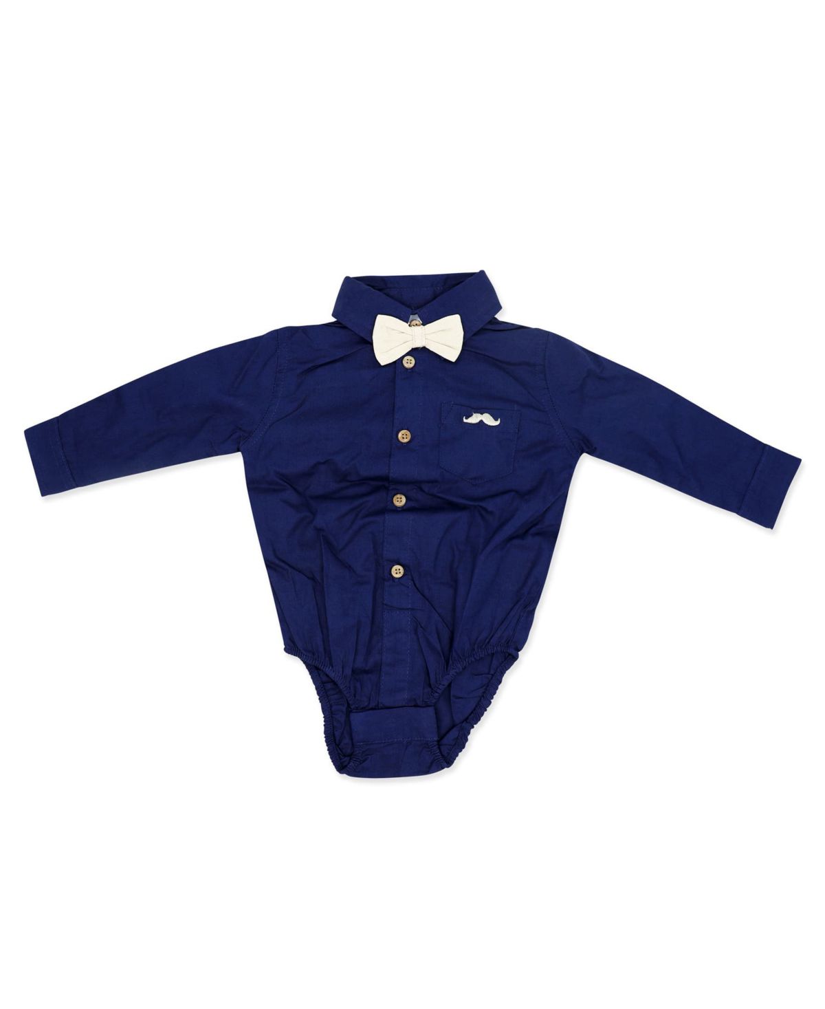 Baby Boys 4 Piece Suspender and Khaki Bowtie Clothing Set