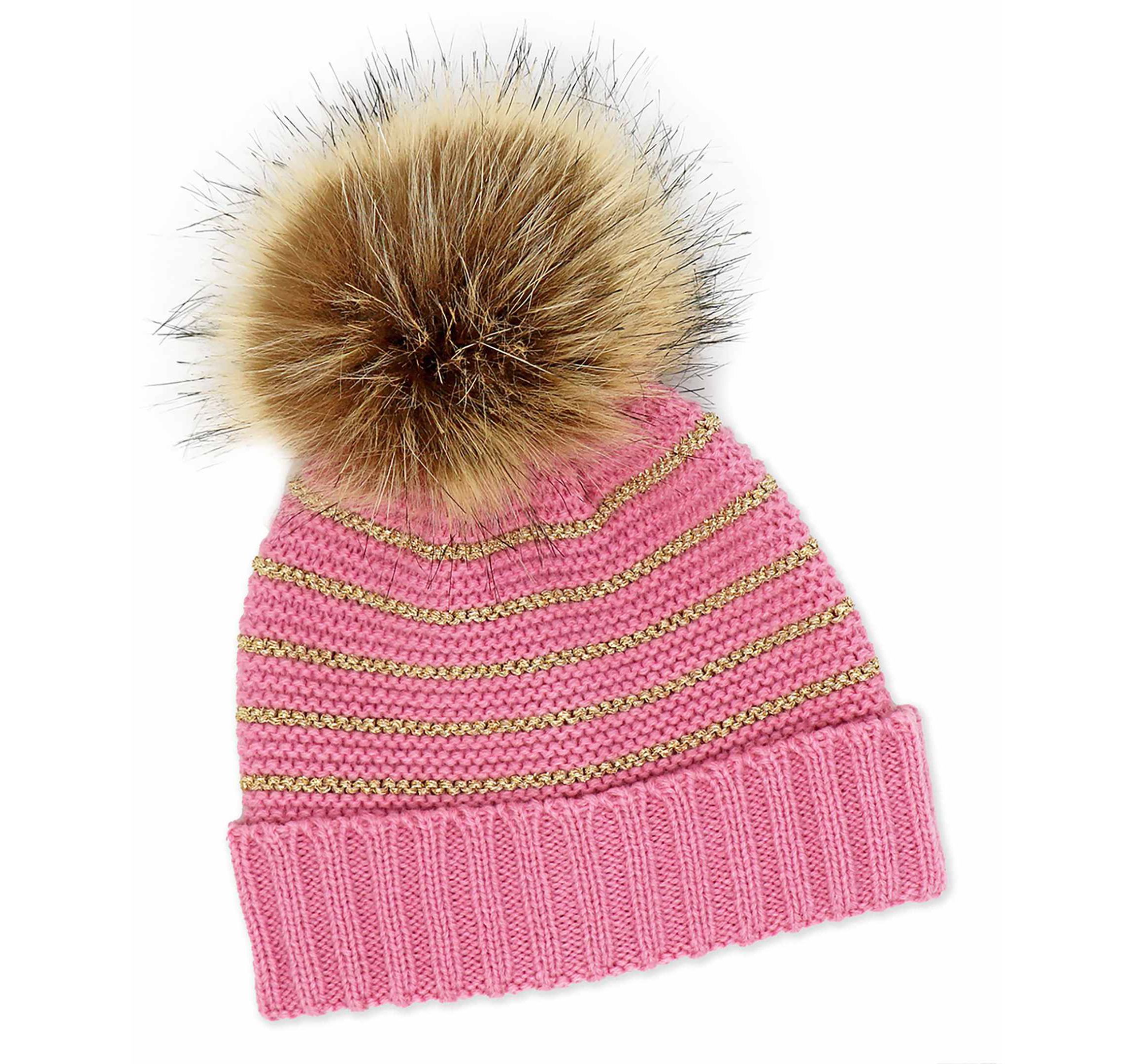 Baby Girls 2 Piece Pom-pom Hat and Booties Outerwear Set