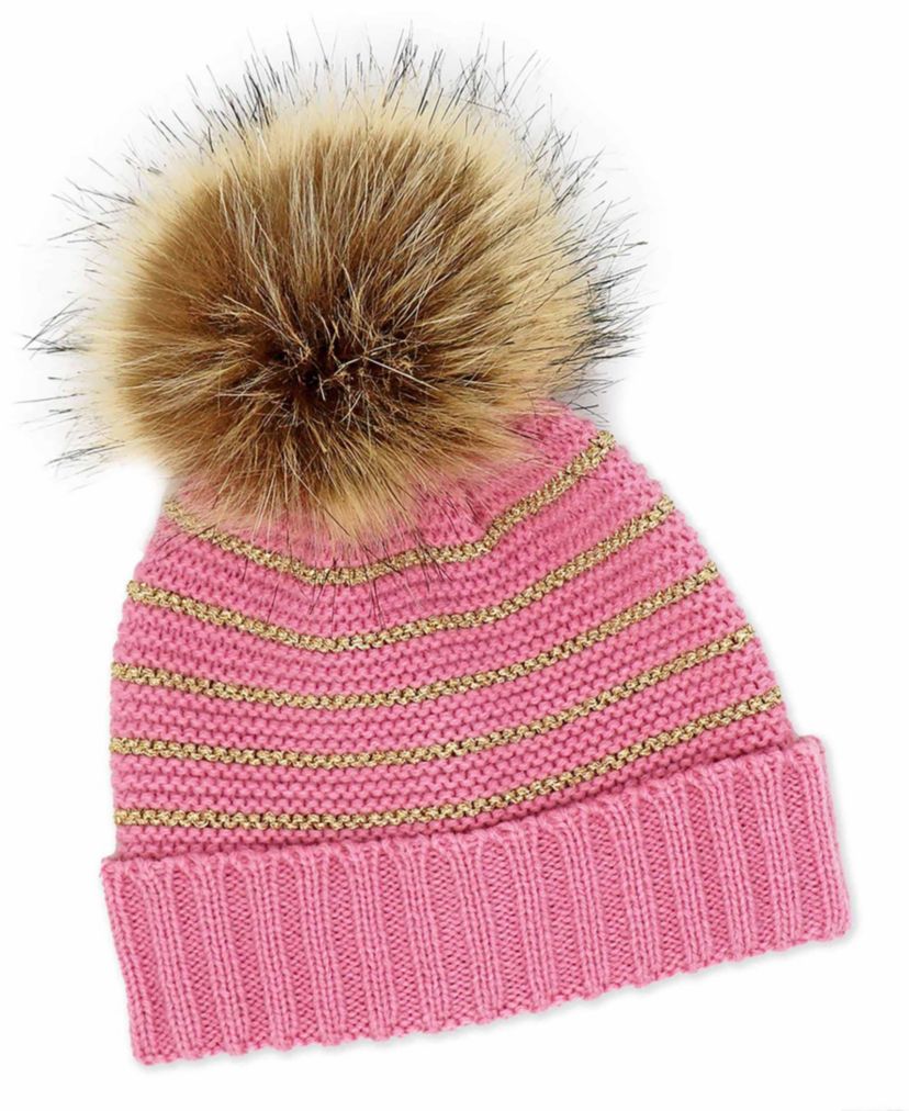 Baby Girls 2 Piece Pom-pom Hat and Booties Outerwear Set
