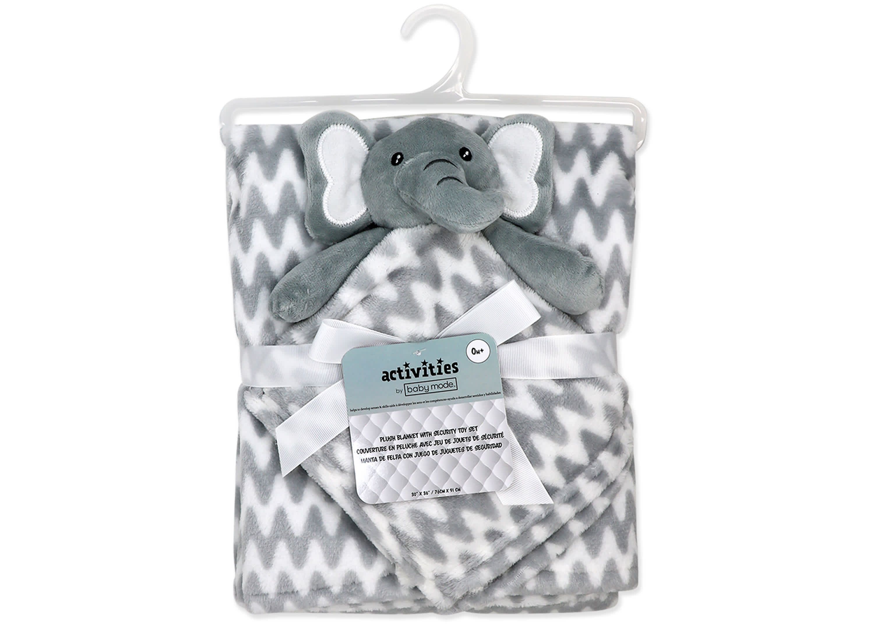 Baby Boys and Baby Girls Plush Blanket with Nunu Lovey Toy