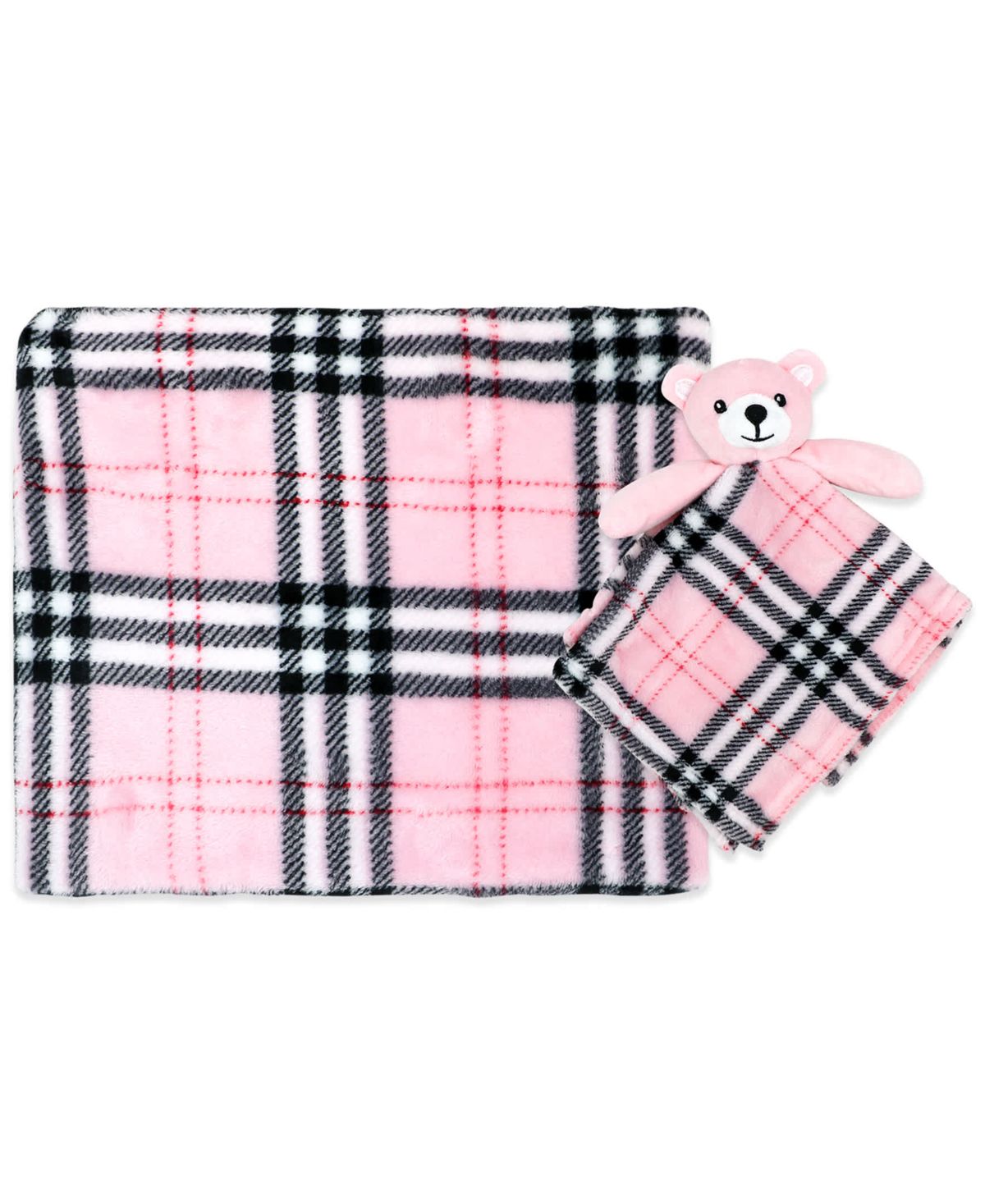 Baby Boys and Baby Girls Plush Blanket with Nunu Lovey Toy
