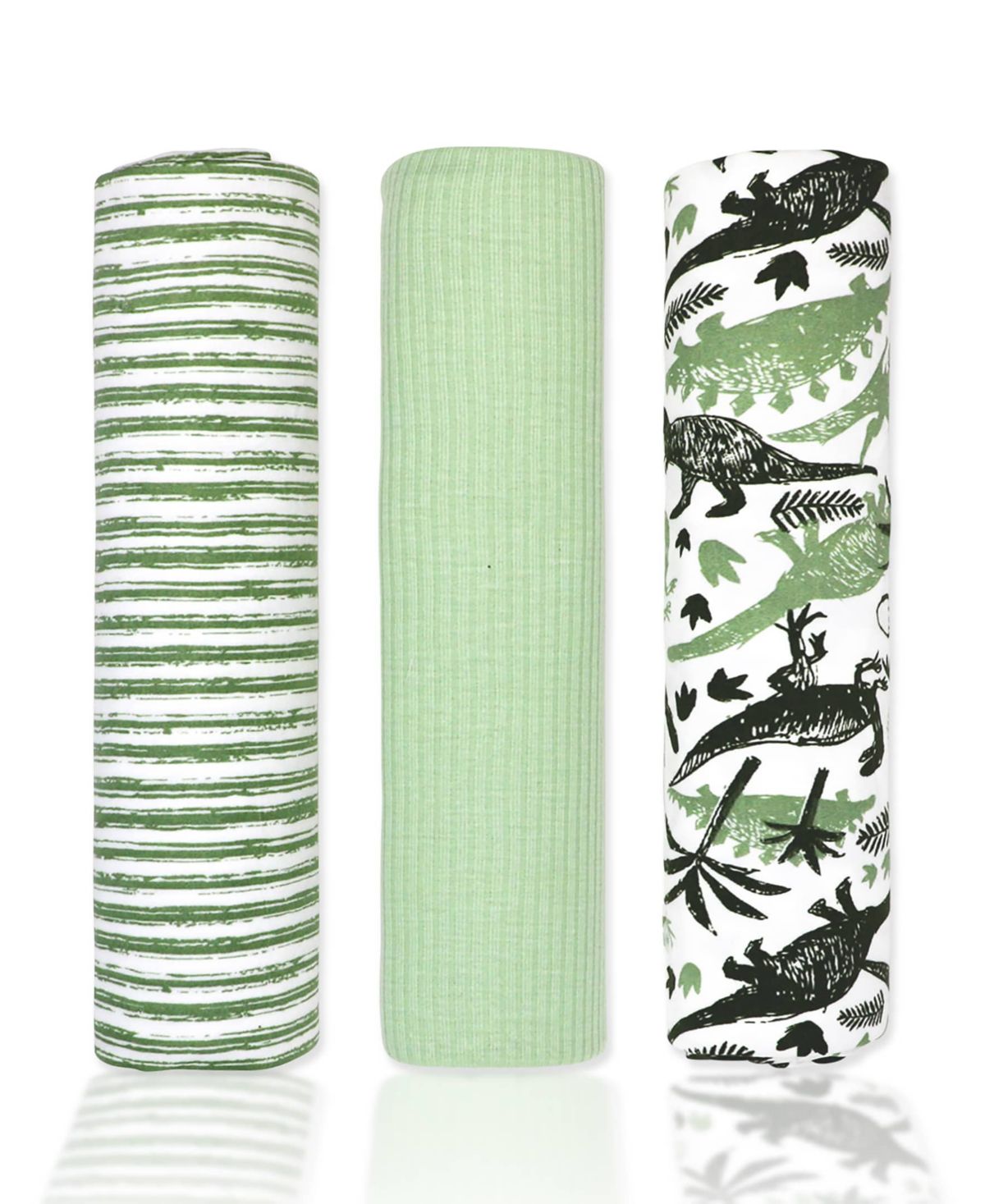 Baby Boys and Baby Girls 3 Piece Knit Swaddle Blankets