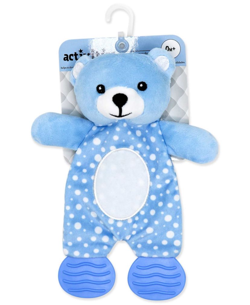 Baby Boys and Baby Girls Plush Teether and Crinkle Toy