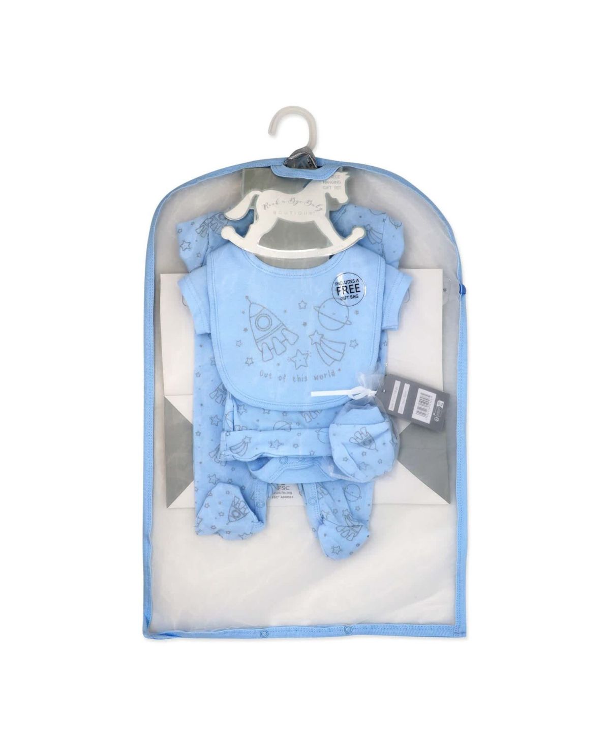 Baby Boys Space 5 Piece Layette Gift Set