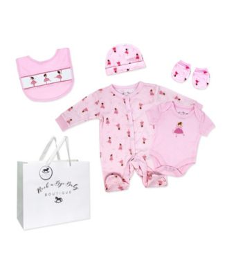 Rock-A-Bye-Baby Boutique Baby Girls Ballet 5 Piece Layette Gift Set
