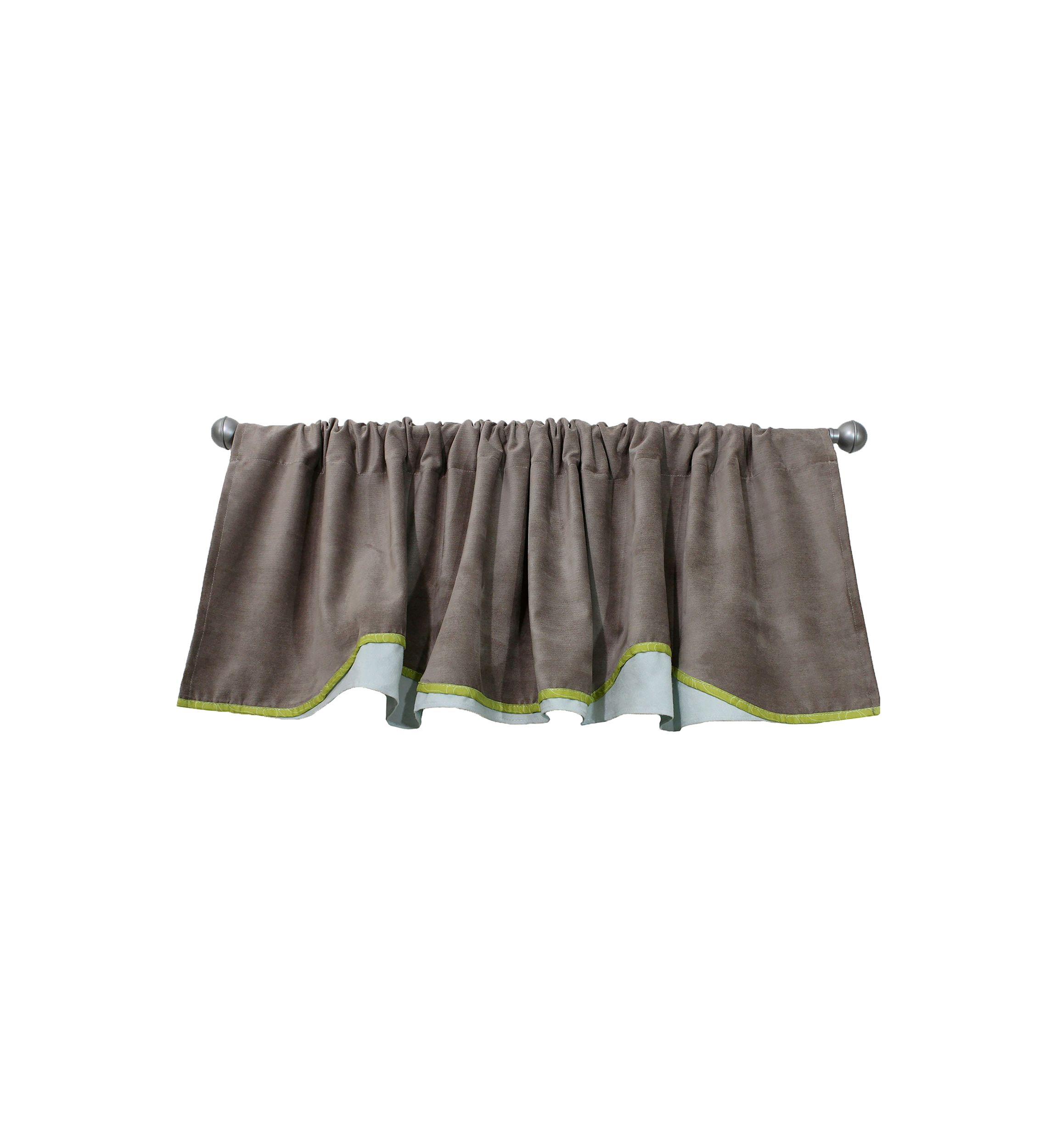 Baby Nursery Cocoa Window Valance