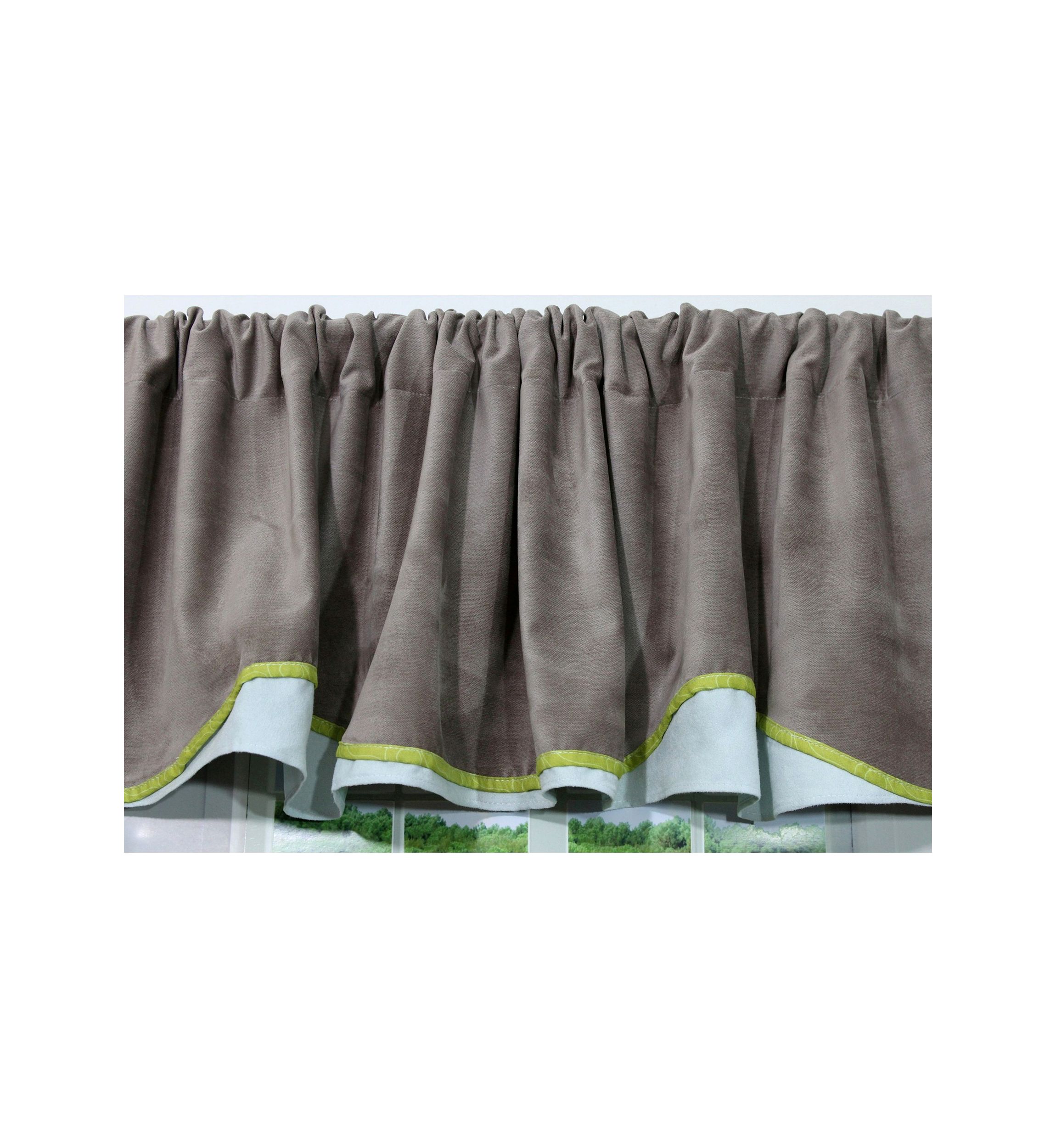 Baby Nursery Cocoa Window Valance