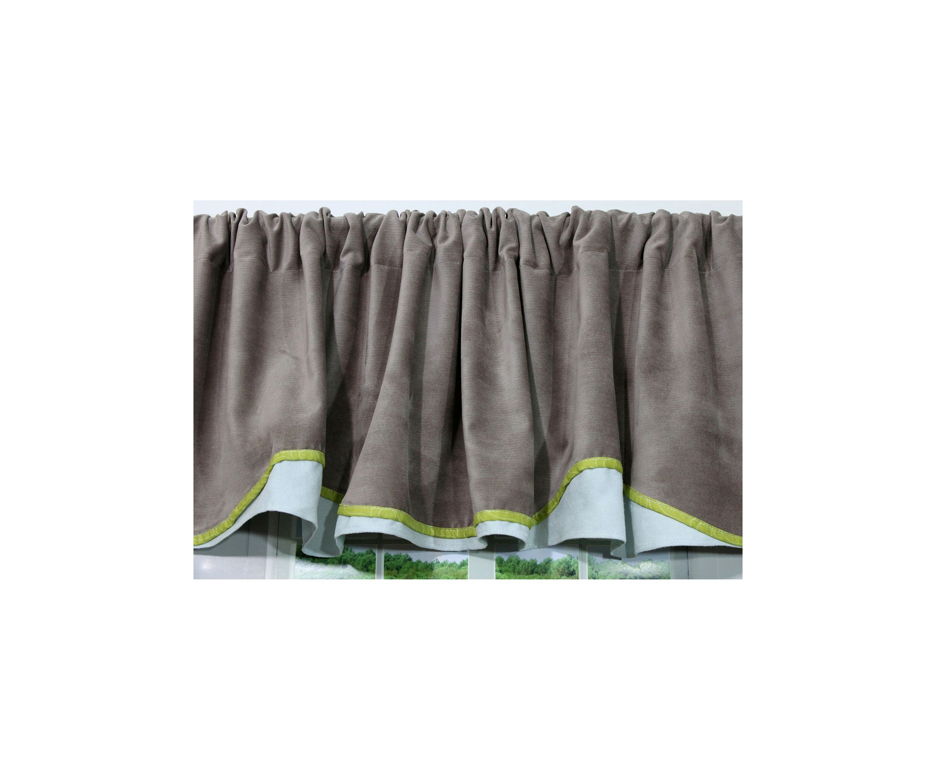 Baby Nursery Cocoa Window Valance