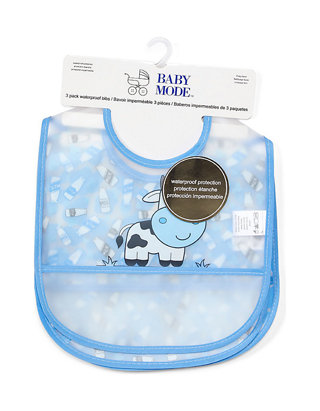 U Type Baby Bibs Newborn Girl Boy Waterproof Back Dribble Bibs Pack Of 7/10 Set 