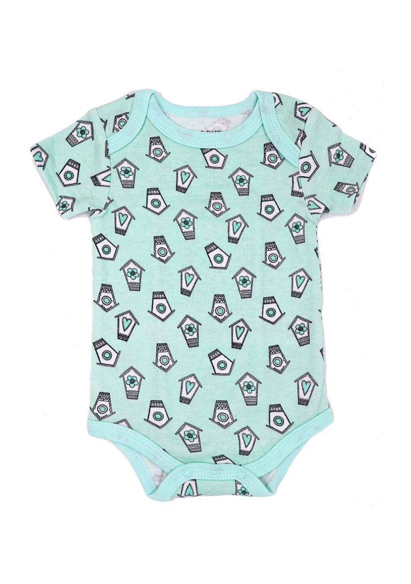 Baby Boys and Girls 3 Piece Bird Box Set, Includes Bodysuit, Bib and Socks