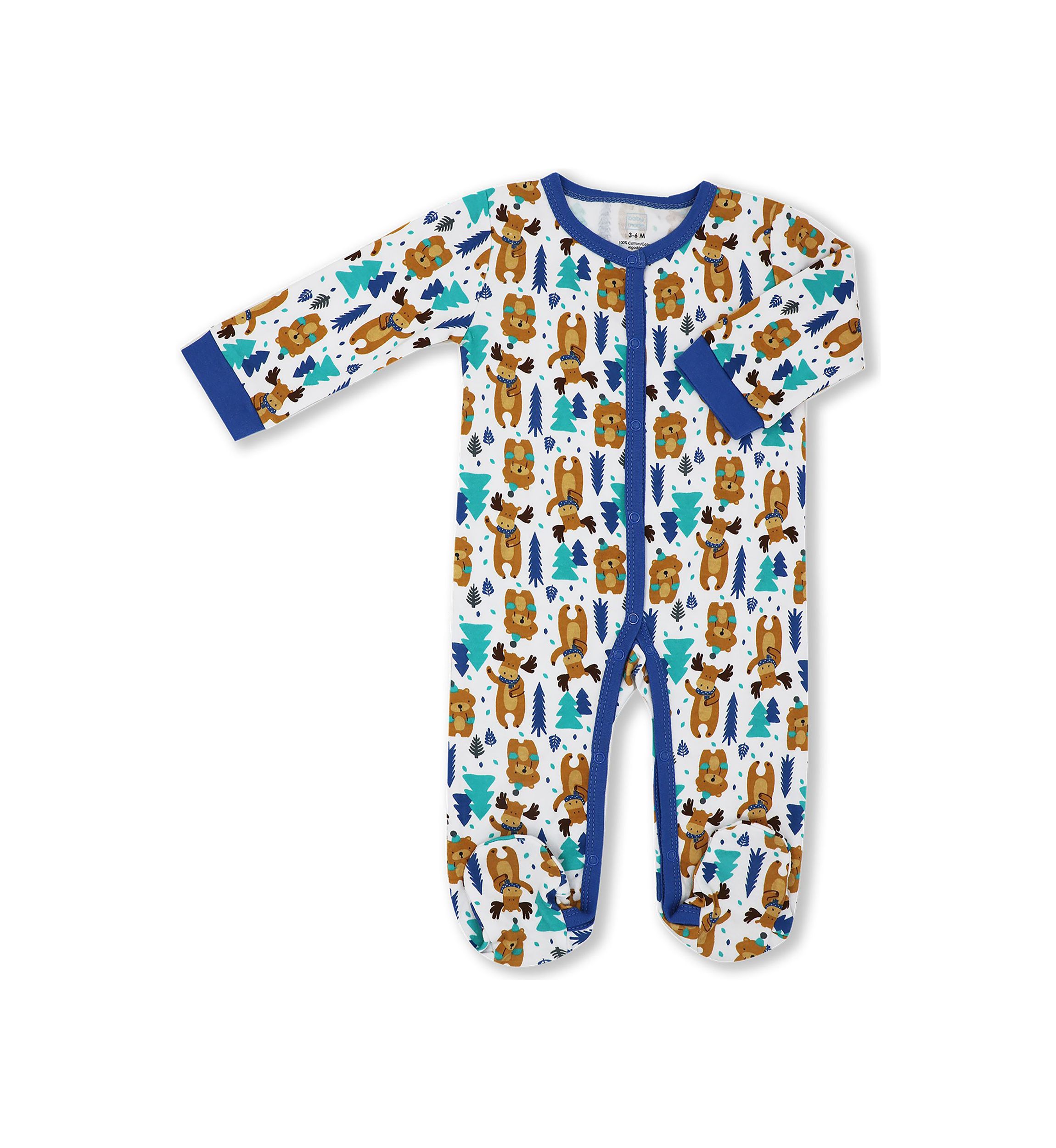 Baby Boys and Girls 3 Piece Moose Layette