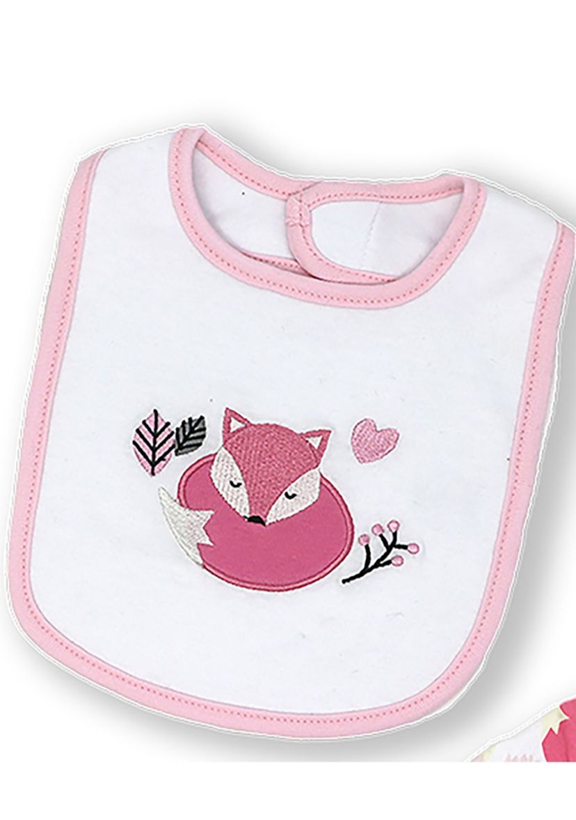 Baby Girls 3 Piece Fox Layette