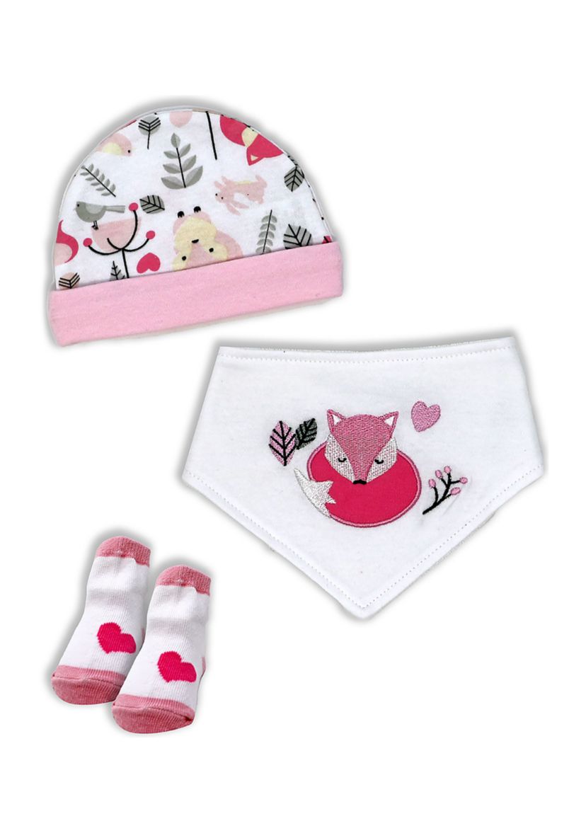 Baby Girls 3 Piece Fox Accessory Set