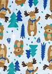 Baby Boys and Girls Moose Bear Minky Sherpa Blanket