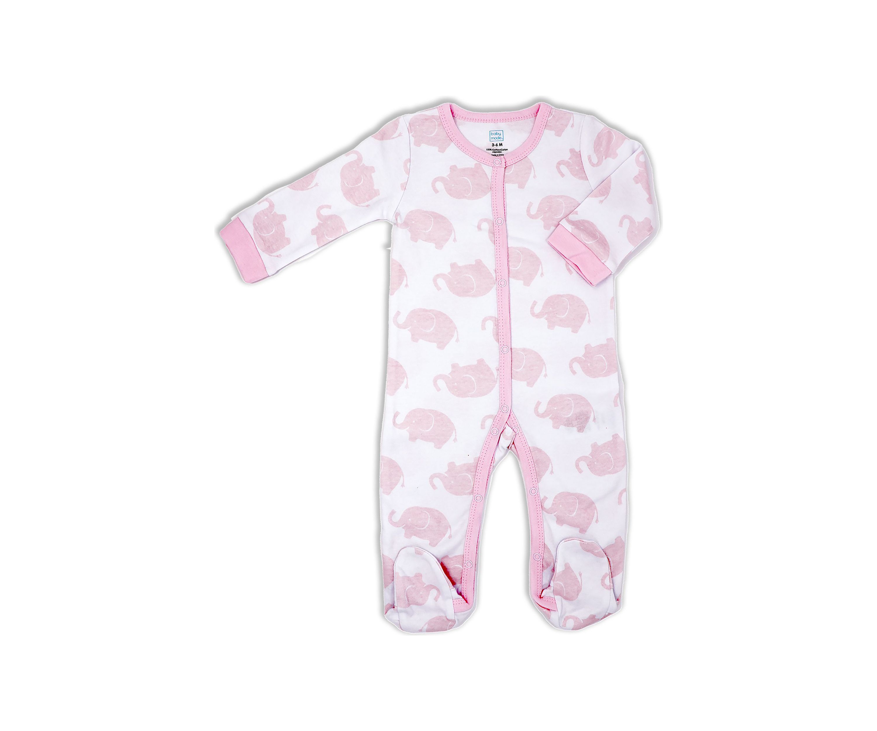 Baby Girls 5 Piece Elephant Layette, Pink