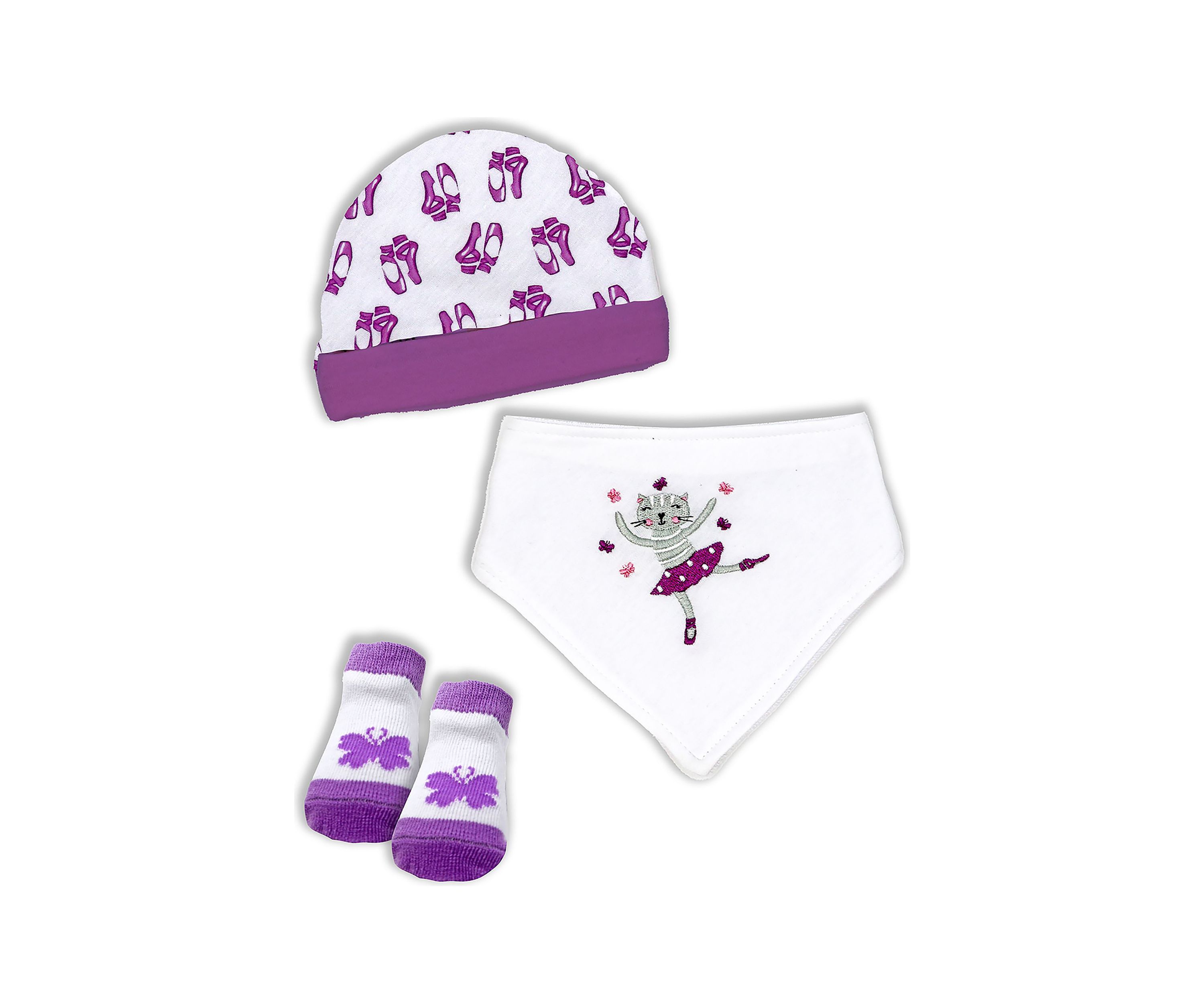 Baby Boys and Girls 3 Piece Panda Accessory Set