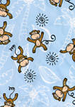 Baby Boys and Girls Monkey Minky Sherpa Blanket