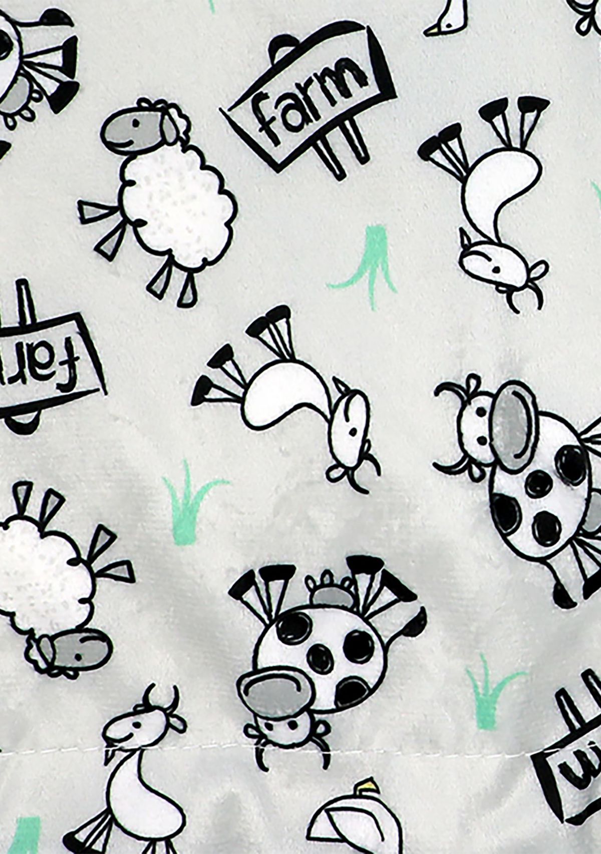 Baby Boys and Girls Farm Minky Sherpa Blanket