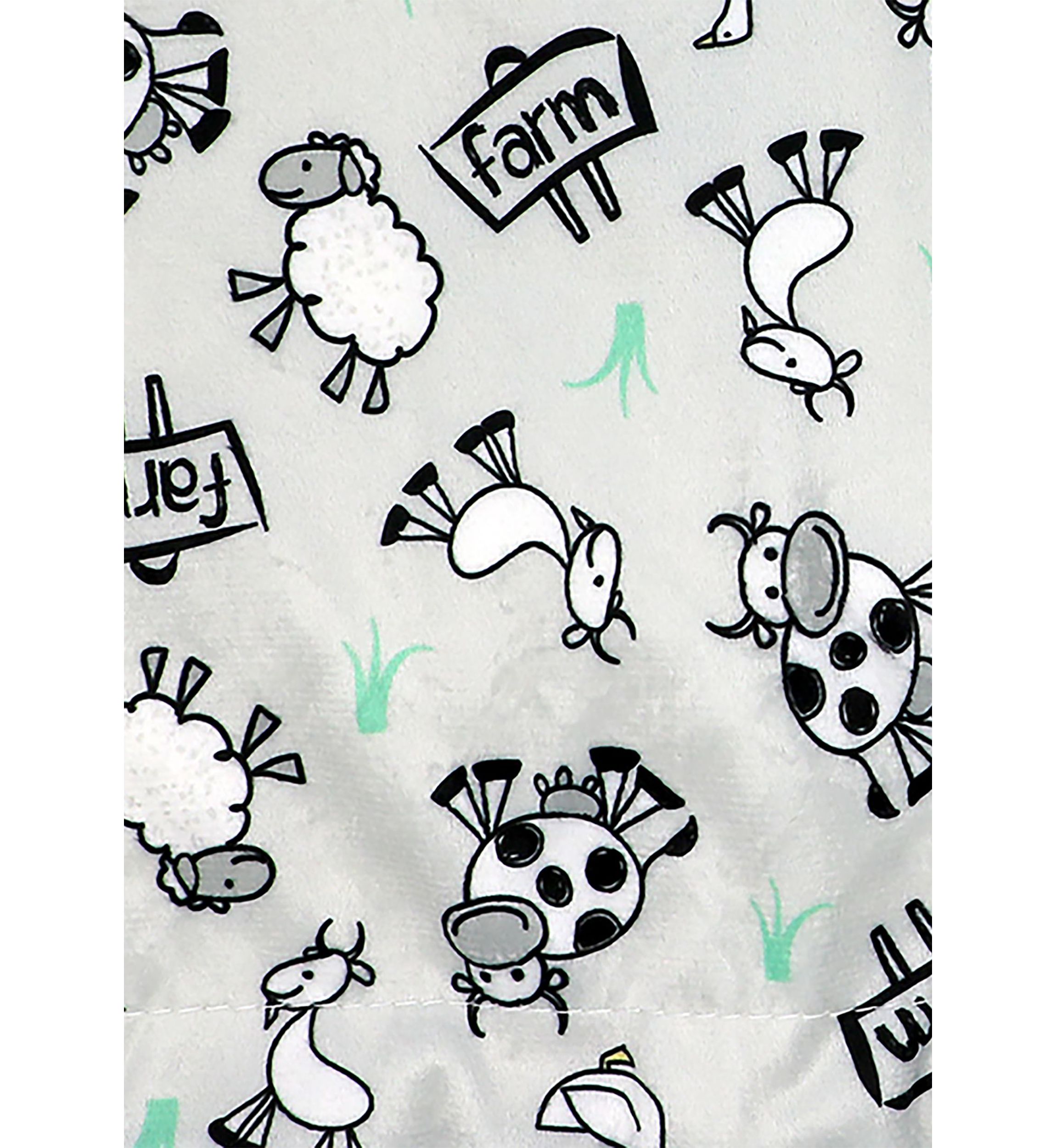 Baby Boys and Girls Farm Minky Sherpa Blanket