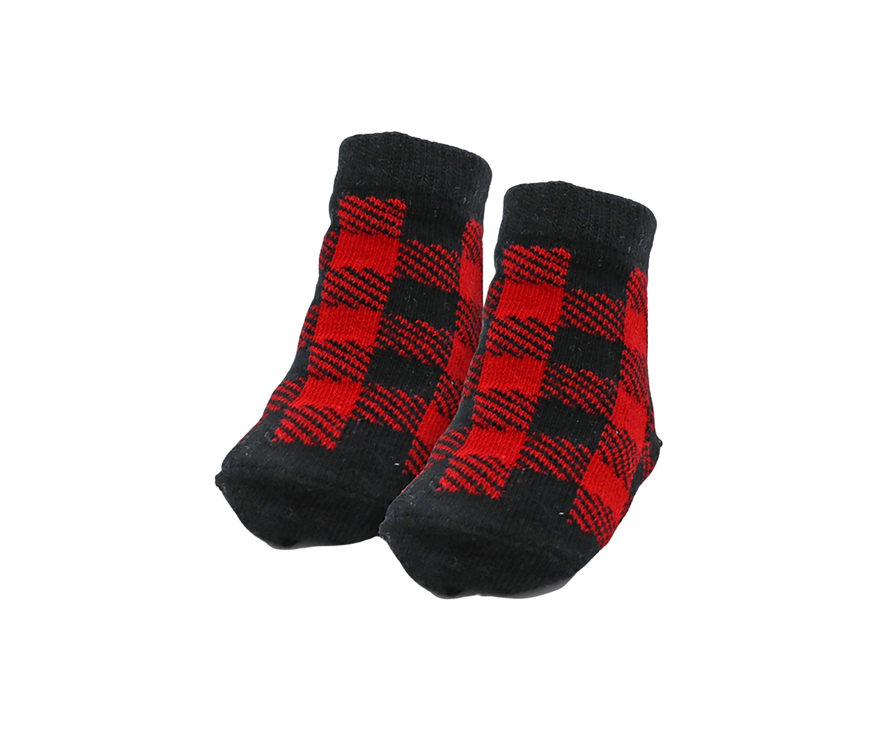 Baby Boys and Girls 3 Piece Buffalo Check Accessory Set