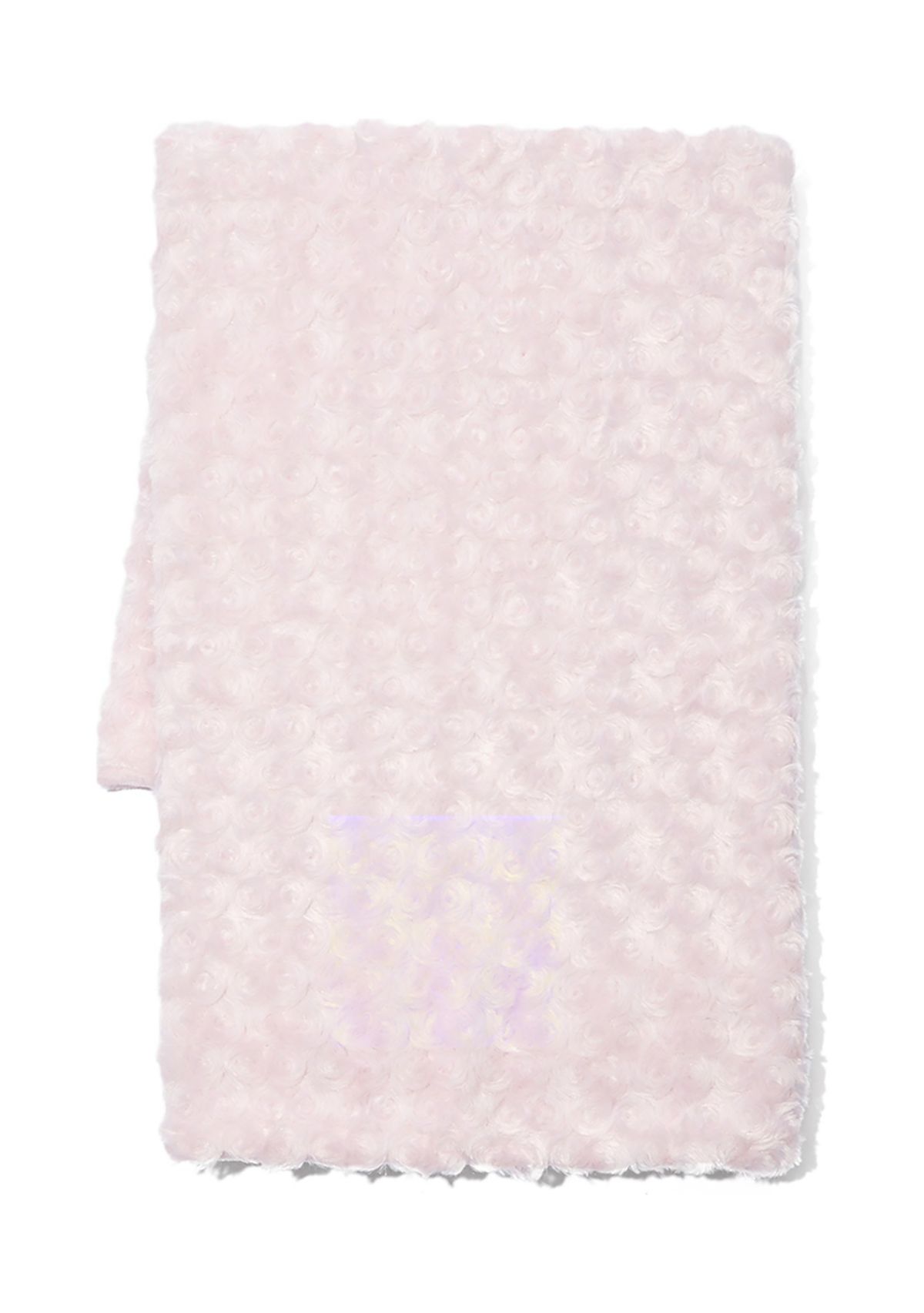 Baby Girls Curly Plush Blanket, Pink