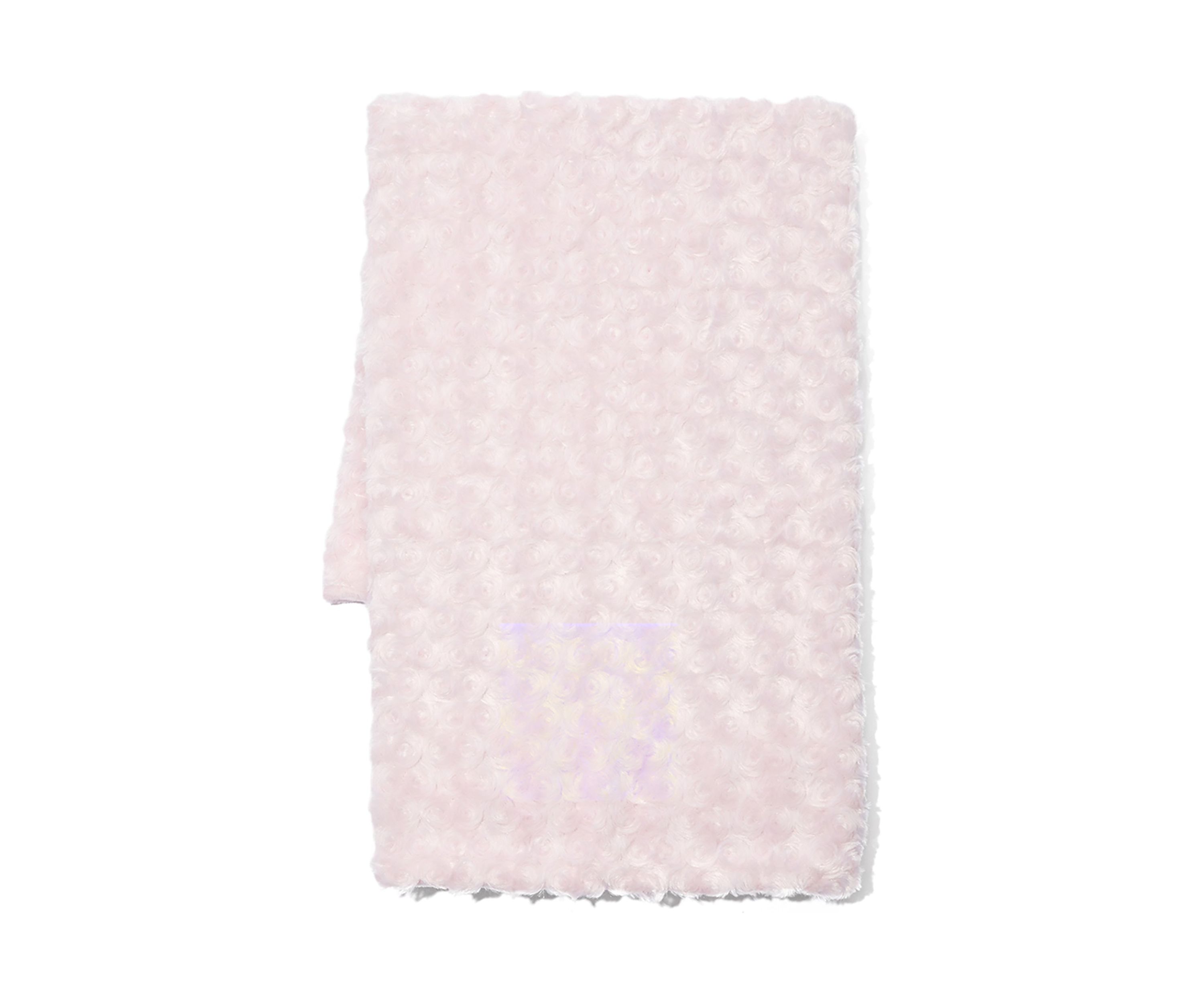 Baby Girls Curly Plush Blanket, Pink