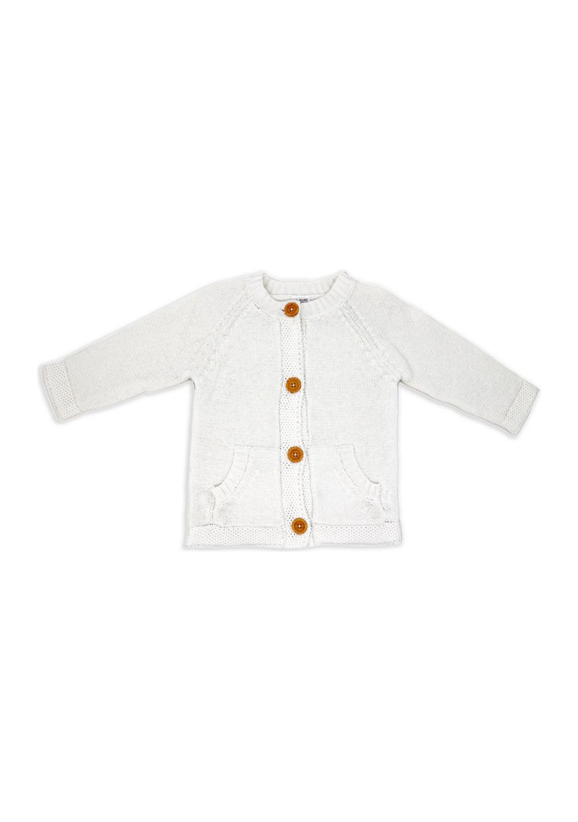 Baby Boys and Girls 2 Piece Knit Set, White
