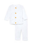 Baby Boys and Girls 2-Piece Knit Set, White