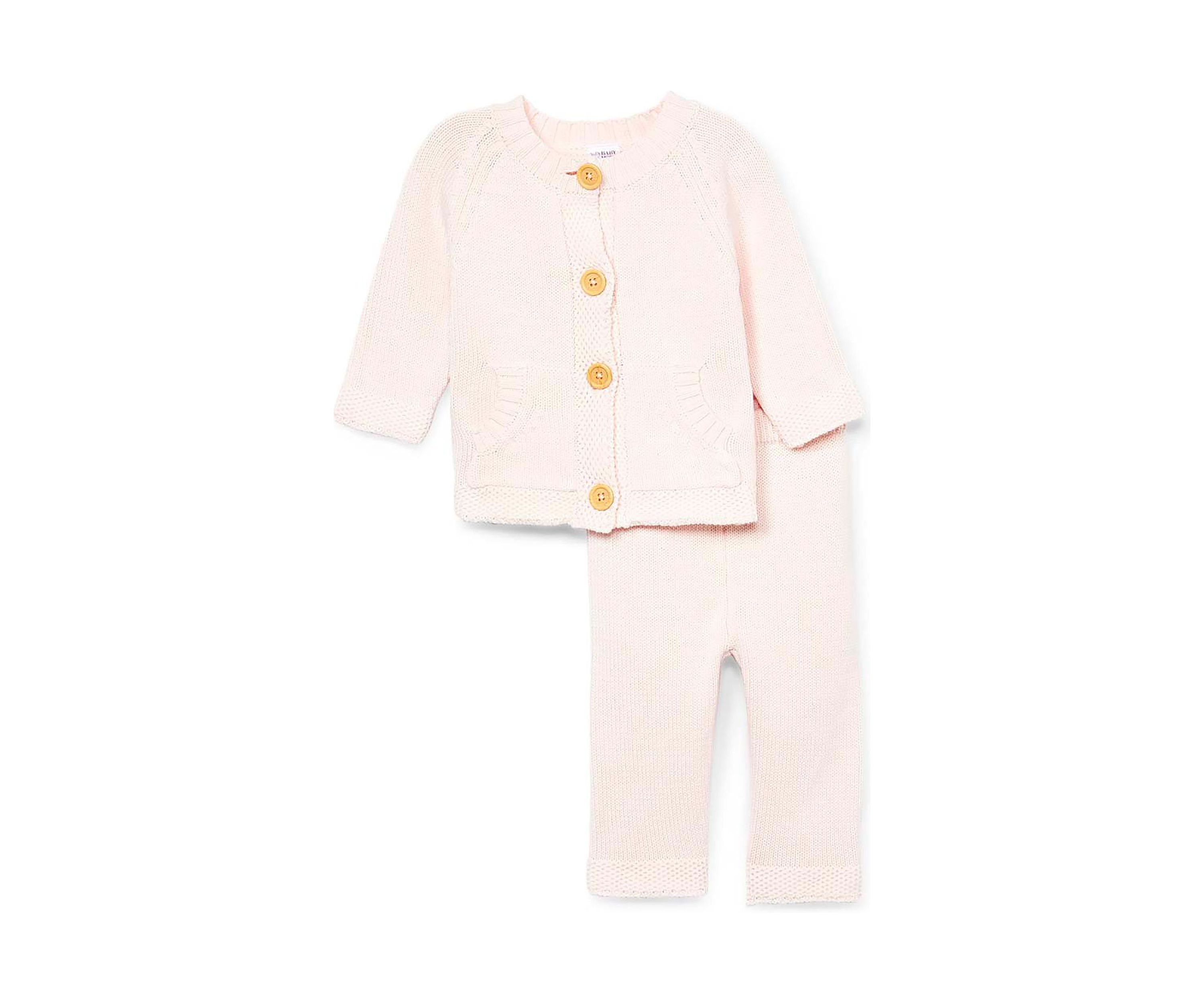 Baby Girls 2 Piece Knit Set, Pink