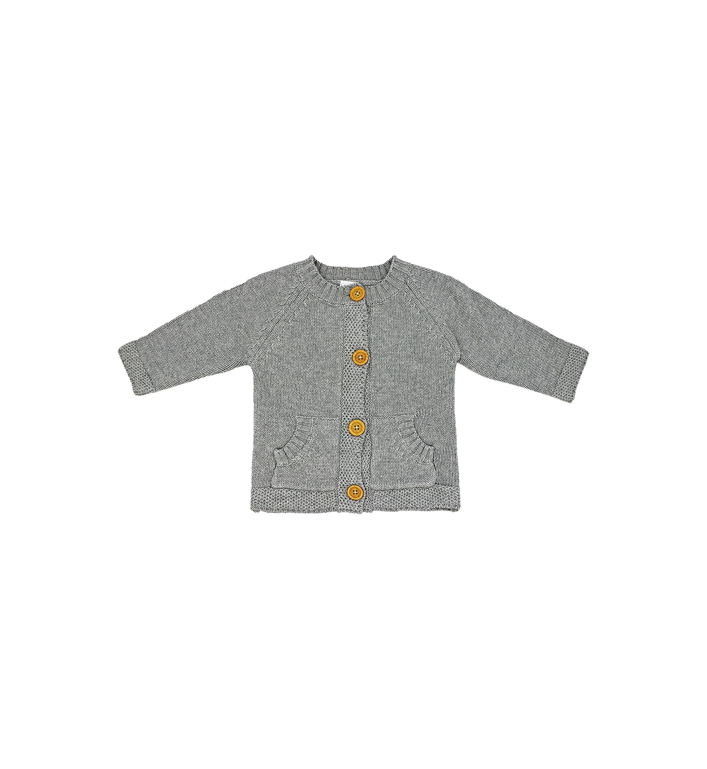 Baby Boys and Girls 2 Piece Knit Set, Gray