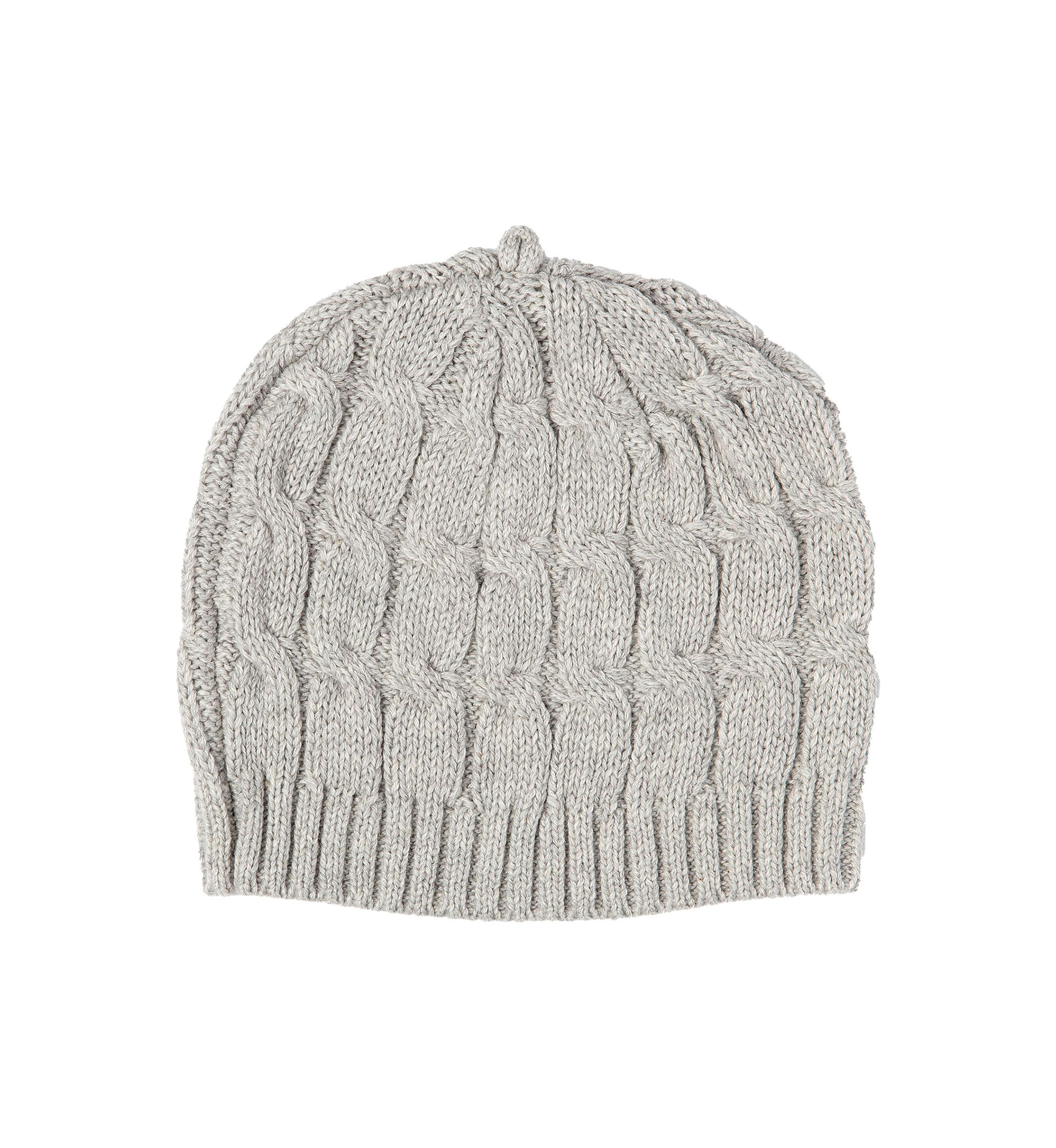 Baby Boys and Girls Cable Knit Beanie Hat, White