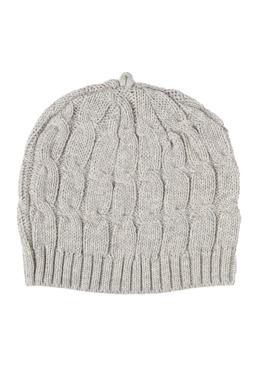 Baby Boys and Girls Cable Knit Beanie Hat, White