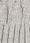 Baby Boys and Girls Cable Knit Beanie Hat, Gray