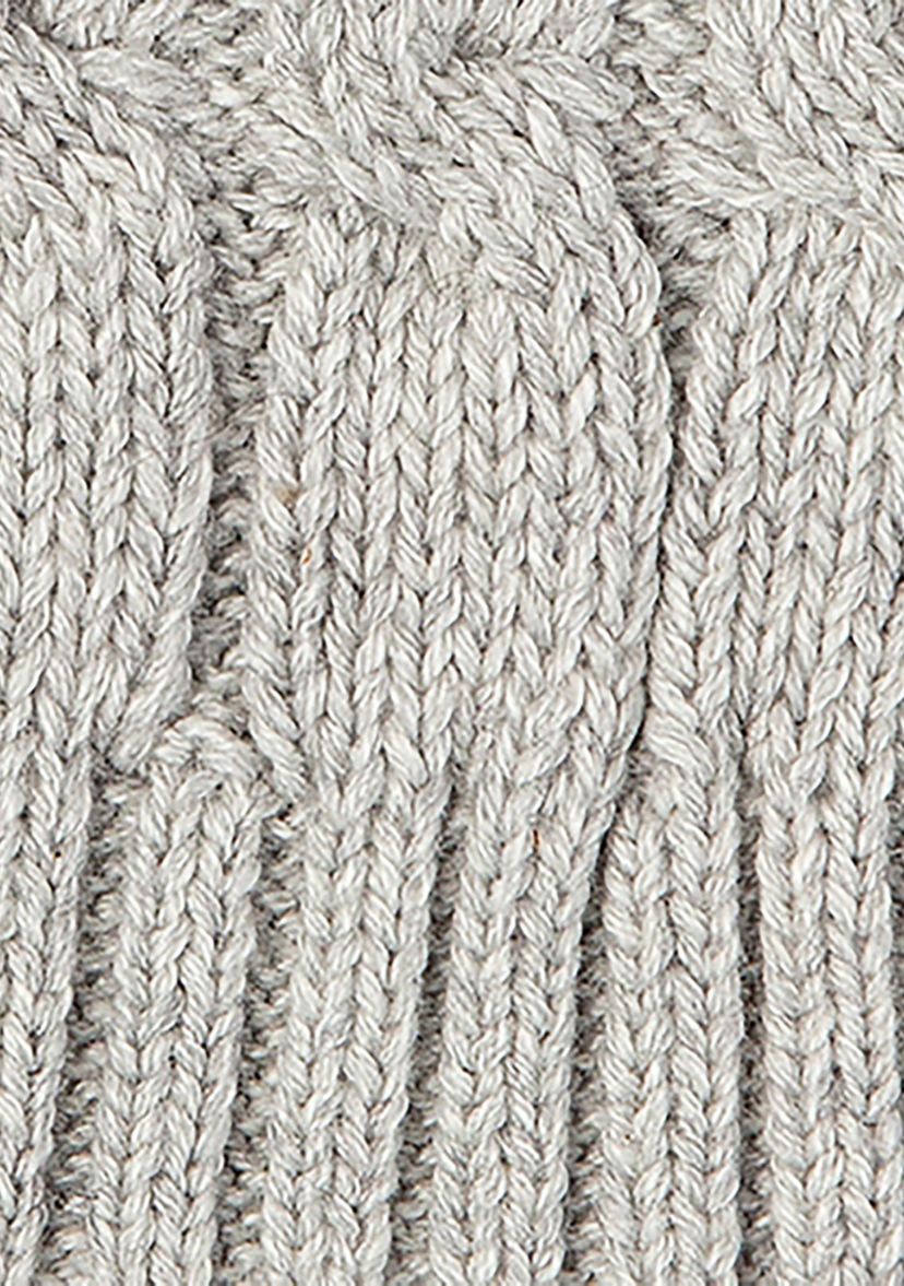 Baby Boys and Girls Cable Knit Beanie Hat, White