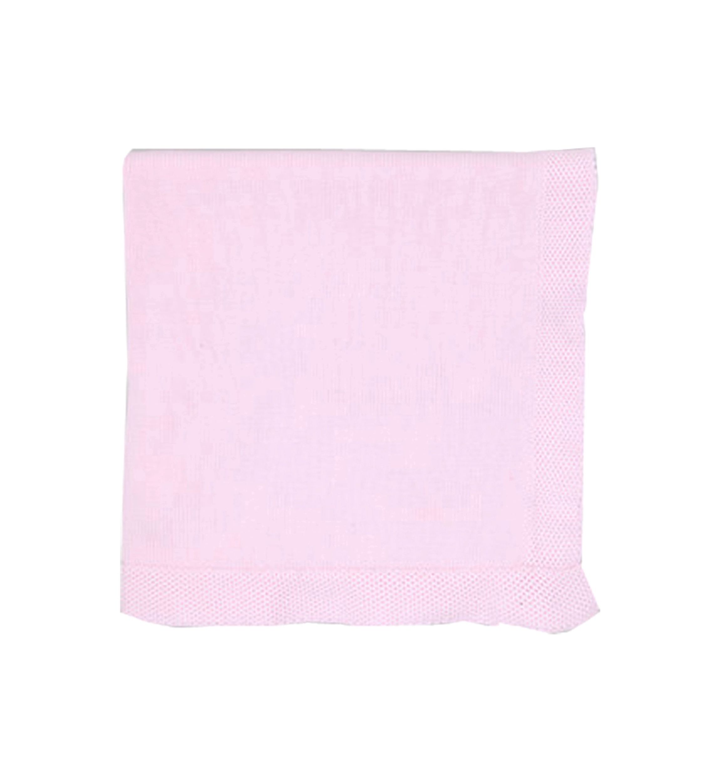 Baby Girls Pink Knit Blanket with Soft Border